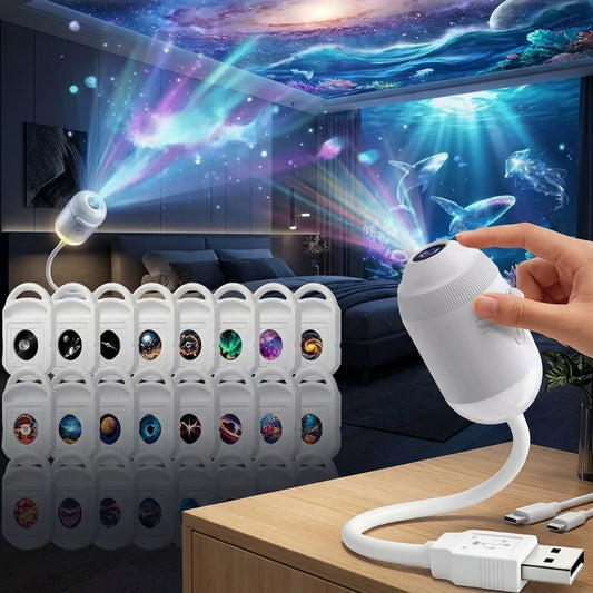 Galaxy Projector Night Light - Starry Ceiling Display